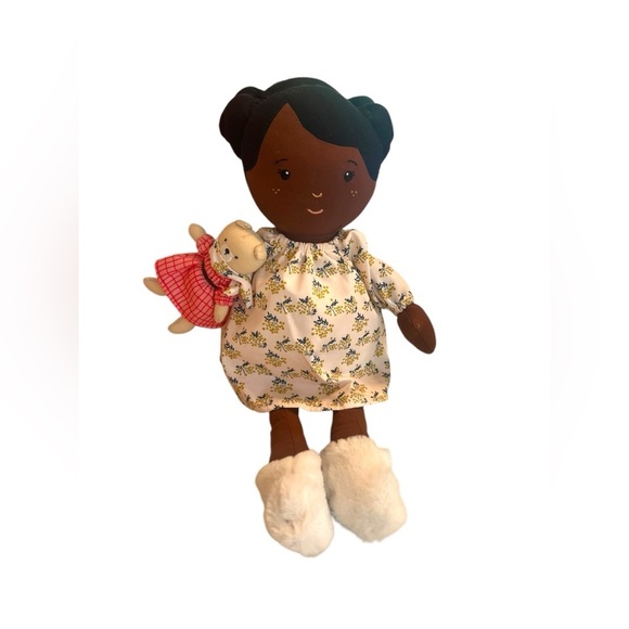 2019 MANHATTAN TOY PLUSH ETHNIC BROWN SKIN HARPER PLAYDATE FRIENDS, 15 … - Picture 1 of 8